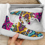 Bright Colors Aztec Pattern Print Mesh Knit Shoes GearFrost