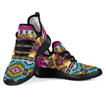 Bright Colors Aztec Pattern Print Mesh Knit Shoes GearFrost