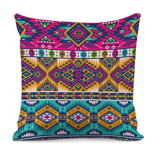 Bright Colors Aztec Pattern Print Pillow Cover
