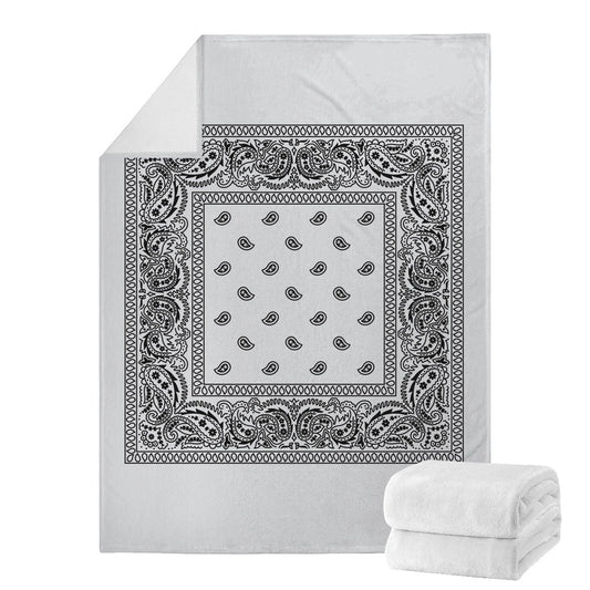 Bright Grey Bandana Blanket