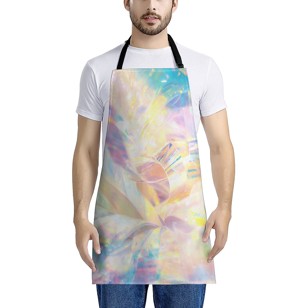 Bright Holographic Print Apron