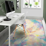 Bright Holographic Print Area Rug