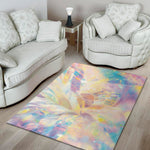 Bright Holographic Print Area Rug