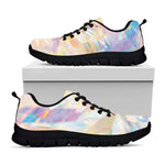 Bright Holographic Print Black Sneakers