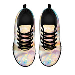 Bright Holographic Print Black Sneakers