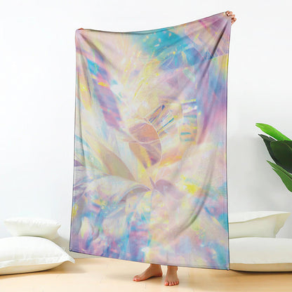 Bright Holographic Print Blanket