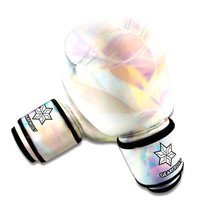 Bright Holographic Print Boxing Gloves