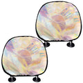 Bright Holographic Print Car Headrest Covers
