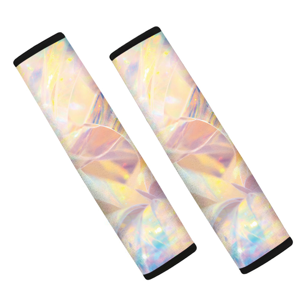 Bright Holographic Print Car Seat Belt Covers