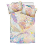 Bright Holographic Print Duvet Cover Bedding Set