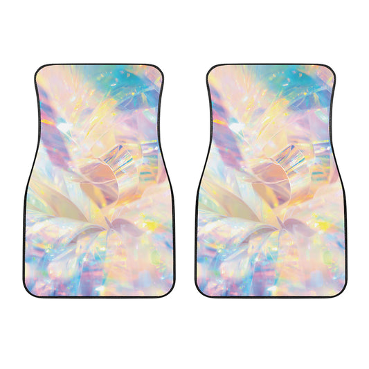 Bright Holographic Print Front Car Floor Mats