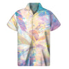 Bright Holographic Print Men's Short Sleeve Shirt