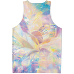 Bright Holographic Print Men's Tank Top