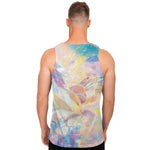 Bright Holographic Print Men's Tank Top
