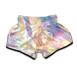 Bright Holographic Print Muay Thai Boxing Shorts