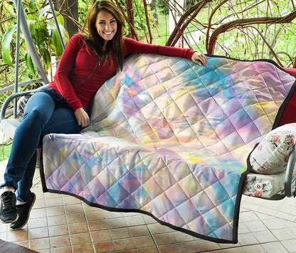 Bright Holographic Print Quilt