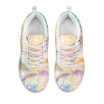 Bright Holographic Print White Sneakers