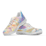 Bright Holographic Print White Sneakers