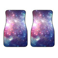 Bright Red Blue Stars Galaxy Space Print Front Car Floor Mats