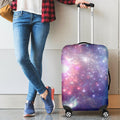 Bright Red Blue Stars Galaxy Space Print Luggage Cover