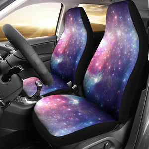 Bright Red Blue Stars Galaxy Space Print Universal Fit Car Seat Covers GearFrost