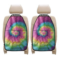 Bright Spiral Tie Dye Print Car Seat Organizers
