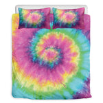 Bright Spiral Tie Dye Print Duvet Cover Bedding Set
