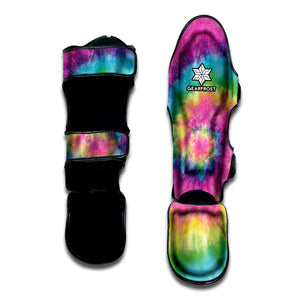 Bright Spiral Tie Dye Print Muay Thai Shin Guard