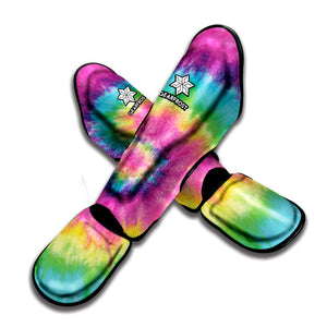 Bright Spiral Tie Dye Print Muay Thai Shin Guard