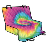 Bright Spiral Tie Dye Print Pet Car Back Seat Cover