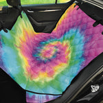 Bright Spiral Tie Dye Print Pet Car Back Seat Cover