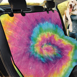 Bright Spiral Tie Dye Print Pet Car Back Seat Cover