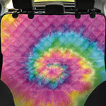 Bright Spiral Tie Dye Print Pet Car Back Seat Cover