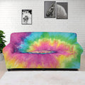 Bright Spiral Tie Dye Print Sofa Cover