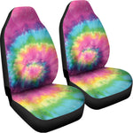 Bright Spiral Tie Dye Print Universal Fit Car Seat Covers