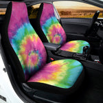 Bright Spiral Tie Dye Print Universal Fit Car Seat Covers