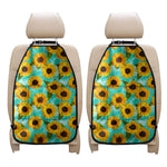 Bright Sunflower Pattern Print Car Seat Organizers