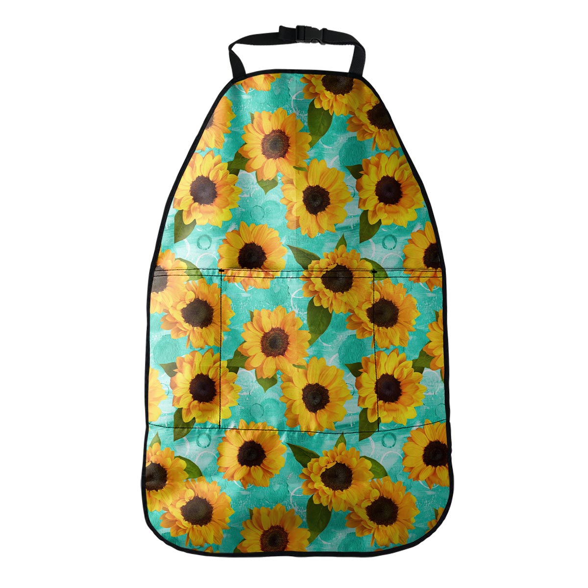 Bright Sunflower Pattern Print Car Seat Organizers