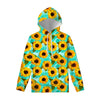 Bright Sunflower Pattern Print Pullover Hoodie