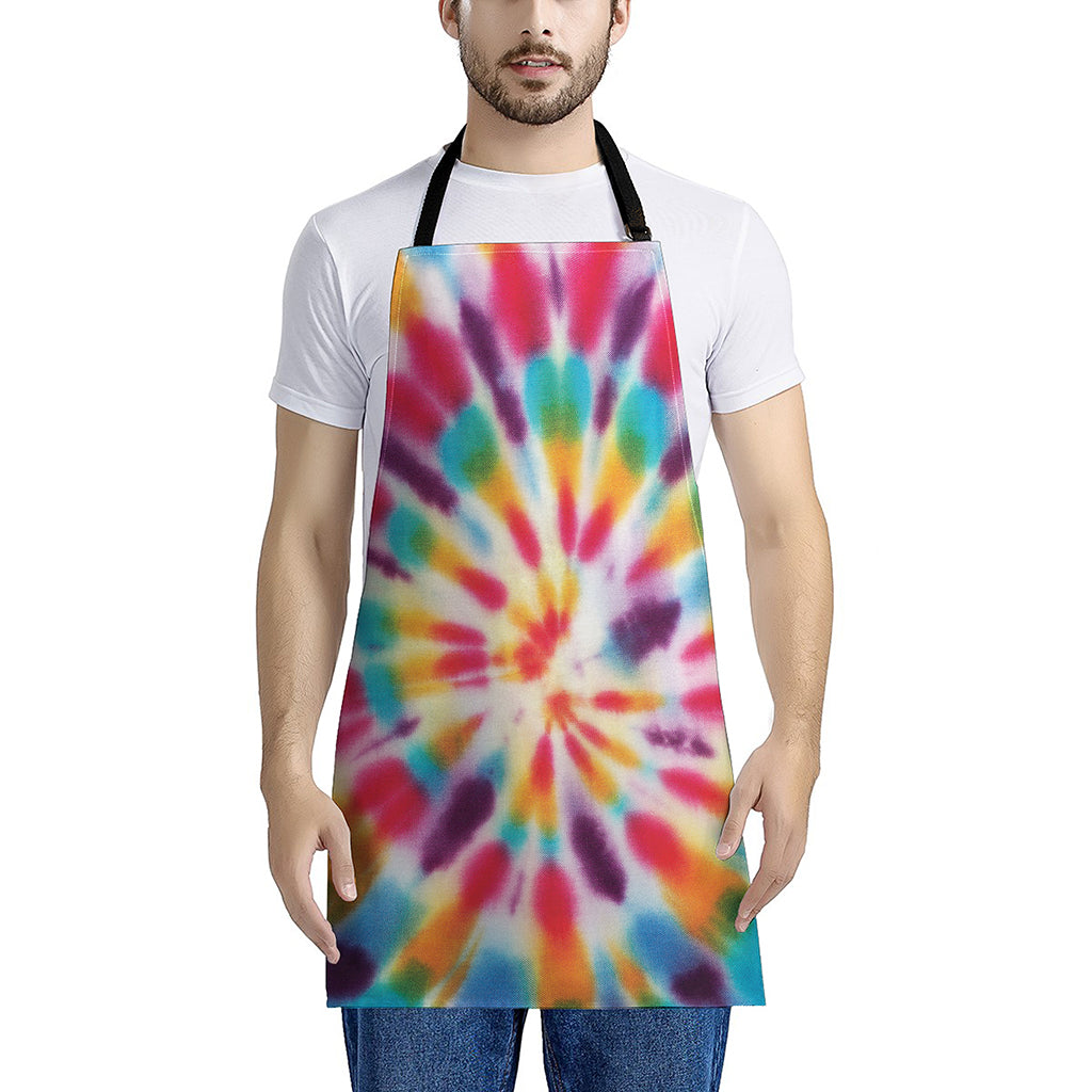 Bright Swirl Tie Dye Print Apron