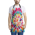 Bright Swirl Tie Dye Print Apron