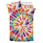 Bright Swirl Tie Dye Print Duvet Cover Bedding Set