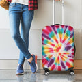 Bright Swirl Tie Dye Print Luggage Cover
