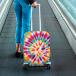 Bright Swirl Tie Dye Print Luggage Cover