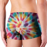 Bright Swirl Tie Dye Print Men's Boxer Briefs