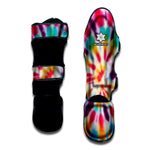 Bright Swirl Tie Dye Print Muay Thai Shin Guard