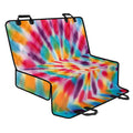 Bright Swirl Tie Dye Print Pet Car Back Seat Cover