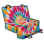 Bright Swirl Tie Dye Print Pet Car Back Seat Cover