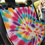 Bright Swirl Tie Dye Print Pet Car Back Seat Cover