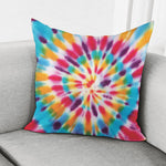 Bright Swirl Tie Dye Print Pillow Cover